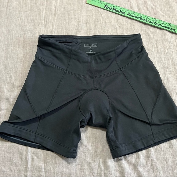 Athleta Women cycling short compression sport running hiking black Size Small - Picture 2 of 7